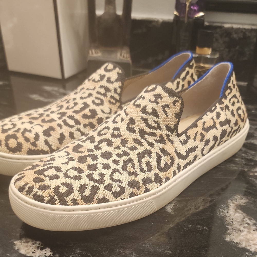 Leopard Print Slip-On Sneakers